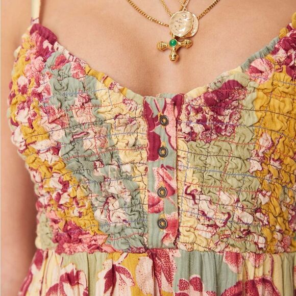 NWT Free People Melrose Printed Wide Leg Jumpsuit - Picture 3 of 8